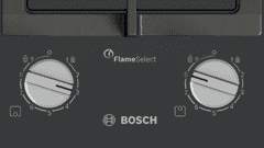 Bosch Serie 8, Domino plinska ploča za kuhanje, 30 cm, na staklokeramici, crna (PRB3A6I40)