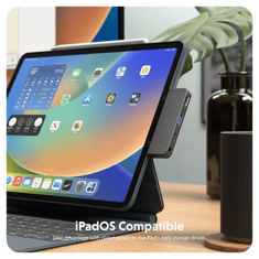 HyperDrive 4 u 1 USB-C HUB za iPad Pro, iPad Air, iPad Mini, space grey
