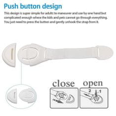 GM WEB Sigurnosne brave za namještaj – 10 kom, bijela