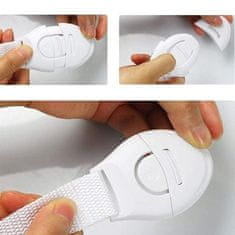 GM WEB Sigurnosne brave za namještaj – 10 kom, bijela