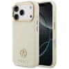 GUESS maskica za IPHONE 17 Pro kompatibilan iz MagSafe GUHMP17LPGCRMDEE (PU W/ Grained Strass Logo) bež