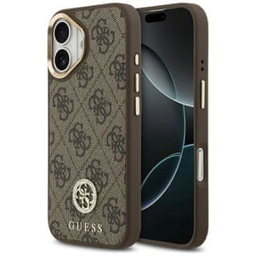 Guess GUESS maskica za IPHONE 17 kompatibilan iz MagSafe GUHMP17SP4GRMDEW (PU W/ 4G Strass Logo) smeđa