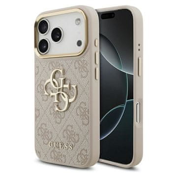 Guess GUESS maskica za IPHONE 17 Pro GUHCP17L4GMGCPI (PU W/ Big 4G Classic Logo) zlato ružičasta