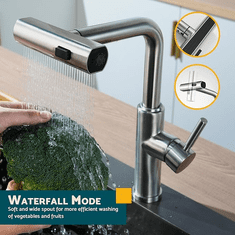 HOME & MARKER® Produžetak za slavinu 3 u 1, rotirajući fleksibilni nastavak za kuhinjsku pipu 14,5x9 cm | TORRENTIA