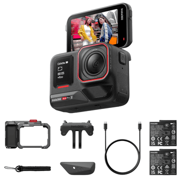 Insta360 Ace Pro 2 Dual Battery Xplorer Bundle akcijska kamera, 8K, 1800 mAh, do 180 min, tamno siva (22145280)