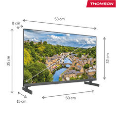 Thomson 24HQG3S15C HD Ready QLED TV, Google TV