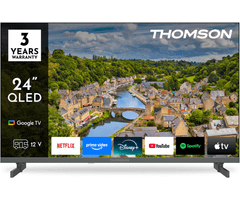 Thomson 24HQG3S15C HD Ready QLED TV, Google TV