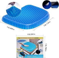 GM WEB Zračni gel jastuk za sjedalo s protivkliznim premazom za ublažavanje pritiska i bolova u kralježnici