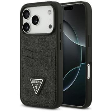 Guess GUESS maskica za IPHONE 17 Pro GUHCP17LP4TPK (4G Double Card Triangle) crno