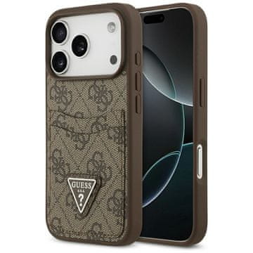 Guess GUESS maskica za IPHONE 17 Pro GUHCP17LP4TPW (4G Double Card Triangle) zlatni