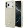GUESS maskica za IPHONE 17 Pro Max kompatibilan iz MagSafe GUHMP17XPCRTHCD (PU Croco Triangle Logo) zlatni
