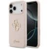 GUESS maskica za IPHONE 17 Pro Max GUHCP17XSC4GSMP (Silicone W/ Big 4G Script) ružičasta