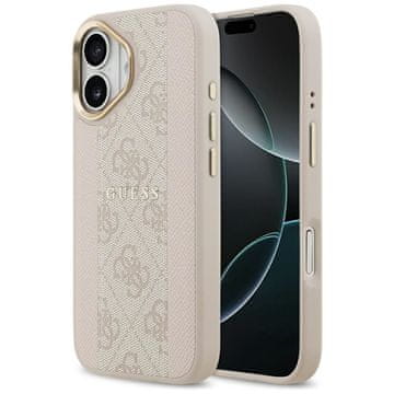 Guess GUESS maskica za IPHONE 17 kompatibilan iz MagSafe GUHMP17SPG4SEMCP (PU W/ 4G PU Stripe) ružičasta