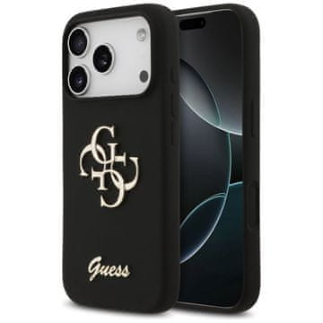 Guess GUESS maskica za IPHONE 17 Pro GUHCP17LSC4GSMK (Silicone W/ Big 4G Script) crno