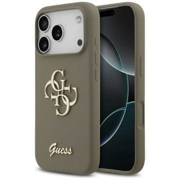 Guess GUESS maskica za IPHONE 17 Pro Max GUHCP17XSC4GSMW (Silicone W/ Big 4G Script) smeđa