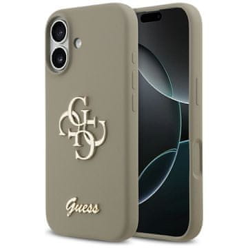Guess GUESS maskica za IPHONE 17 GUHCP17SSC4GSMW (Silicone W/ Big 4G Script) smeđa