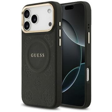 Guess GUESS maskica za IPHONE 17 Pro Max kompatibilan iz MagSafe GUHMP17XPSAMSECK (PU W/ Peony Hot Stamp) crno