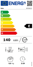 Beko Sušilica B5T69233, 9 kg