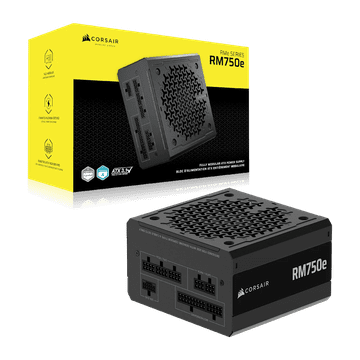Corsair Napajanje RMe serije RM750e, 750 W, modularno, Cybenetics Gold, ATX (CP-9020295-EU)