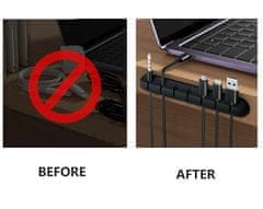 GM WEB Komplet (bijela i crna) organizatora kablova, 7 utora