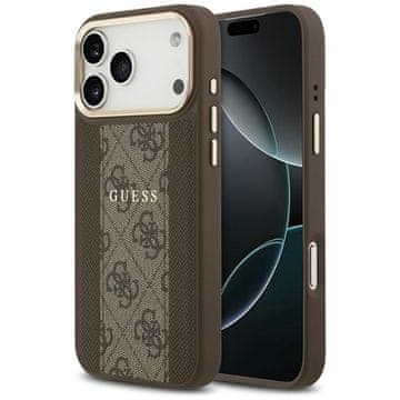Guess GUESS maskica za IPHONE 17 Pro Max kompatibilan iz MagSafe GUHMP17XPG4SEMCW (PU W/ 4G Stripe) smeđa