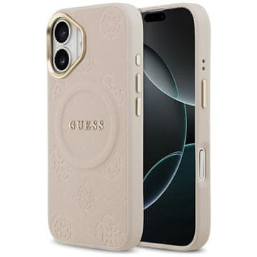 Guess GUESS maskica za IPHONE 17 kompatibilan iz MagSafe GUHMP17SPSAMSECP (PU W/ Peony Hot Stamp) ružičasta