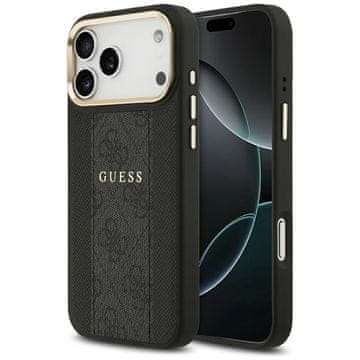 Guess GUESS maskica za IPHONE 17 Pro Max kompatibilan iz MagSafe GUHMP17XPG4SEMCK (PU W/ 4G Stripe) crno