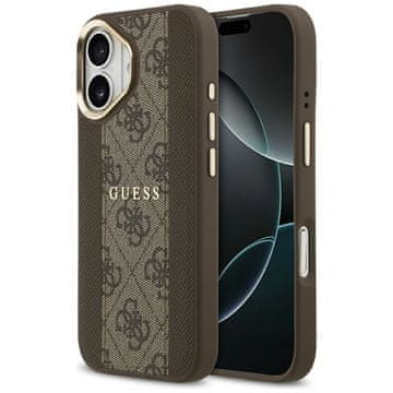 Guess GUESS maskica za IPHONE 17 kompatibilan iz MagSafe GUHMP17SPG4SEMCW (PU W/ 4G Stripe) smeđa