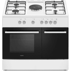 MPM Samostojeći štednjak -96-KGE-15, 90 cm, 4x plin+1x struja, bijela