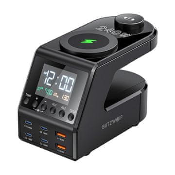 Blitzwolf Blitzwolf Alarmni Sat S Punjenjem Od 240 W 2Xusb-A 4Xusb-C Za Kućnu I Uredsku Upotrebu
