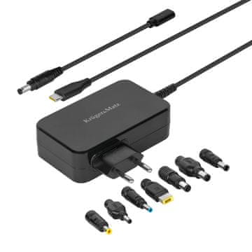 Krüger&Matz Univerzalni zamjenski adapter za napajanje prijenosnog računala 5-20V 90W Power Delivery