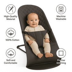 Tavalax Navlaka za ljuljačku i ležaljku BabyBjorn Balance Soft – 100% pamuk