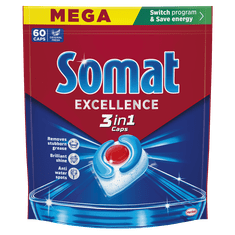Somat 3 u 1 kapsule za perilicu posuđa, 60 pranja