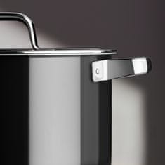 WMF Fusiontec Mineral Pro 4-delni set posode, 16/16/20/24 cm, stekleni pokrovi, črn (518695290)