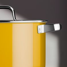 WMF Fusiontec Mineral Pro set posuđa od 4 dijela, 16/16/20/24 cm, stakleni poklopci, žuti (519085290)