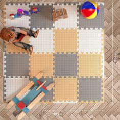 Kidkool Penasta dječja podloga za igru 120x120 cm, 18 kom, EVA puzzle mekana i vodootporna | PUZZLEMAT