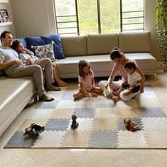 Kidkool Penasta dječja podloga za igru 120x120 cm, 18 kom, EVA puzzle mekana i vodootporna | PUZZLEMAT