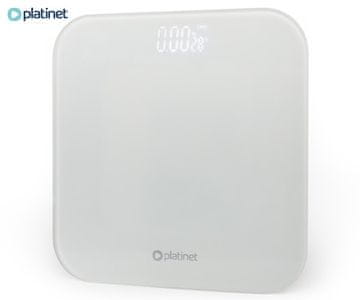 Platinet PBSW osobna vaga, LCD zaslon, do 180 kg, 28 x 28 cm, bijela