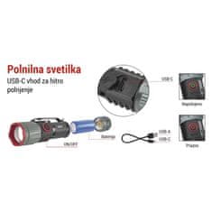 EMOS LED punjiva svjetiljka, metalna, 300 lm, 700 mAh