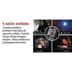 EMOS LED punjiva svjetiljka, metalna, 300 lm, 700 mAh