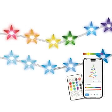 Ksix STAR LED traka SmartLED, 5 metara, 20 lumena, RGBIC, daljinski upravljač