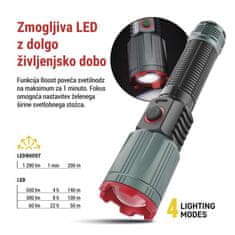 EMOS LED punjiva svjetiljka, metalna, 1200 lm, 2200 mAh