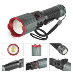 EMOS LED punjiva svjetiljka, metalna, 1200 lm, 2200 mAh