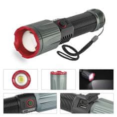 EMOS LED punjiva svjetiljka, metalna, 3000 lm, 5000 mAh