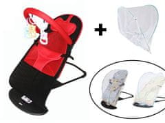 Tavalax Ležaljka – ljuljačka sa igračkom + Mreža protiv komaraca