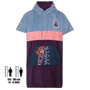 Wave Hawaii Pončo Kiholo, M, 100% pamuk