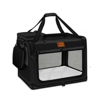 Tresko Transporter za pse i mačke 70x52x52 cm Crna