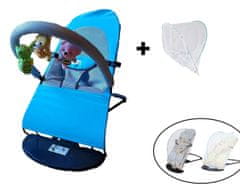 Tavalax Ležaljka – ljuljačka sa igračkom + Mreža protiv komaraca