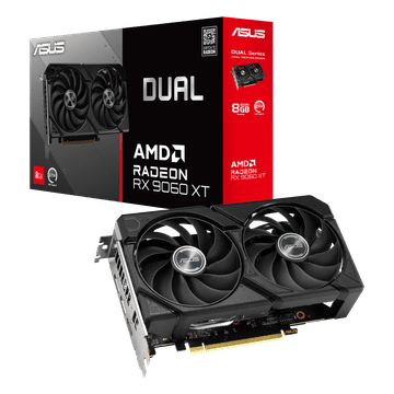 ASUS Dvostruka Radeon grafička kartica, RX 9060 TX, 8GB, GDDR6 (90YV0MI1-M0NA00)