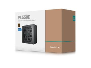 DEEPCOOL ATX napajanje, PL550D, 550 W, 12VHPWR, 80 PLUS brončano, crno (R-PL550D-FC0B-EU)